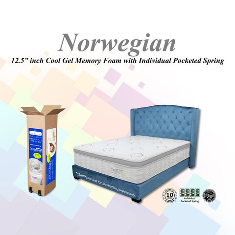 Dreamster “Beds on Wheels” Norwegian Mattress (12.5 inch)