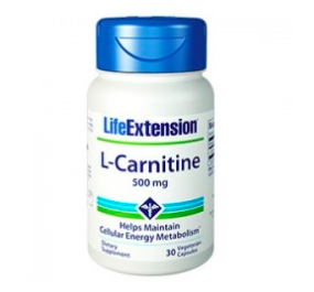 L-Carnitine 500mg, 30 vege capsules