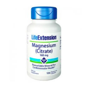 Magnesium Citrate 160mg, 100 vege capsules