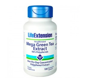 Mega Green Tea Extract (Decaffeinated), 100 vegetarian capsules