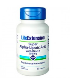 Super Alpha Lipoic Acid with Biotin 250mg, 60 capsules