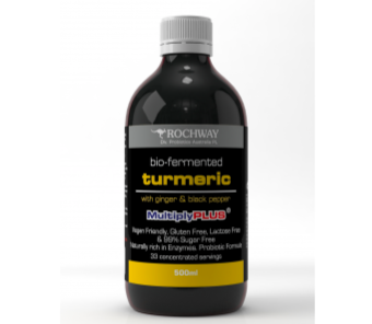 Bio-Fermented Turmeric With Ginger And Black Pepper And MultiplyPLUS Probiotic Formula, 500ml